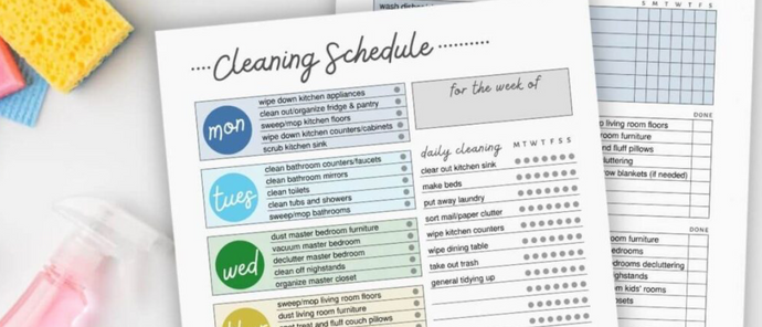 The Secret to Efficient Cleaning: Creating a Cleaning Schedule