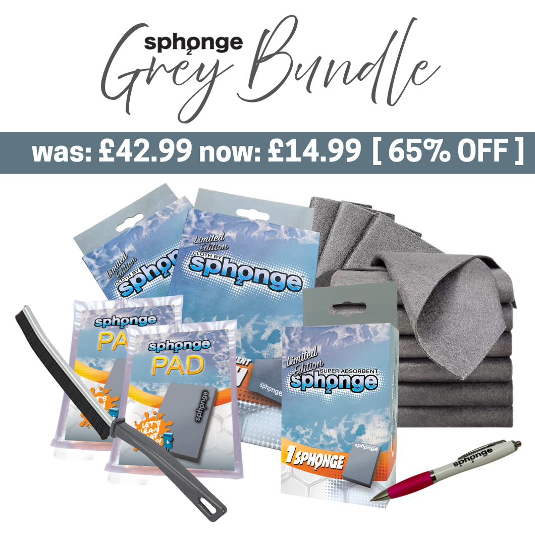 SPh2ONGE Grey Bundle 🩶 The Ultimate Cleaning Kit [65% OFF]